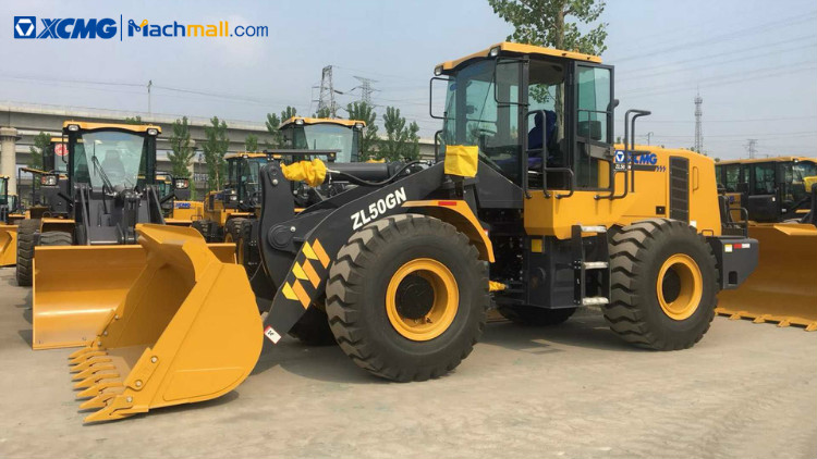 Wheel loader for sand with 4.5m3 buckets ZL50GN in Argentina