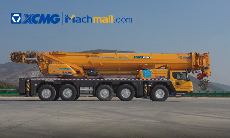 XCMG official 260 ton new mobile all terrain Crane XCA260 price