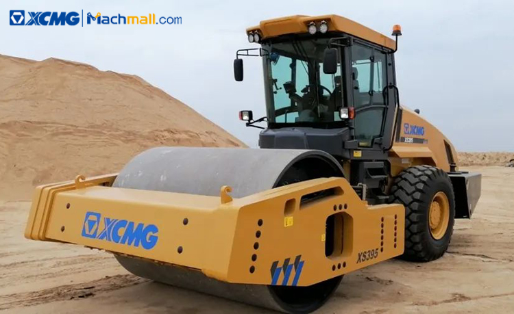 XCMG 40 ton Hydraulic Single Drum Vibratory Roller XS395 for sale
