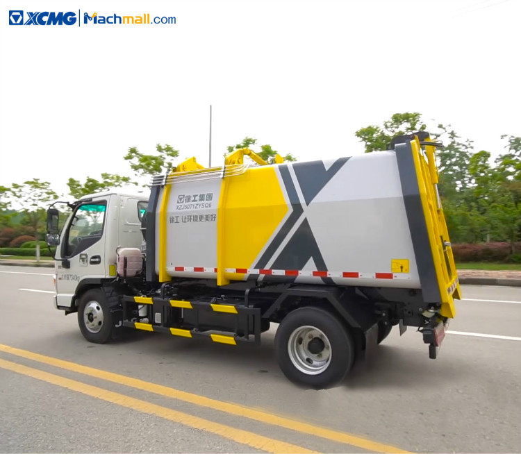 China XCMG 5 cubic meter garbage disposal truck For Sale