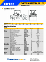 XCMG Official XD133S Road Roller for sale