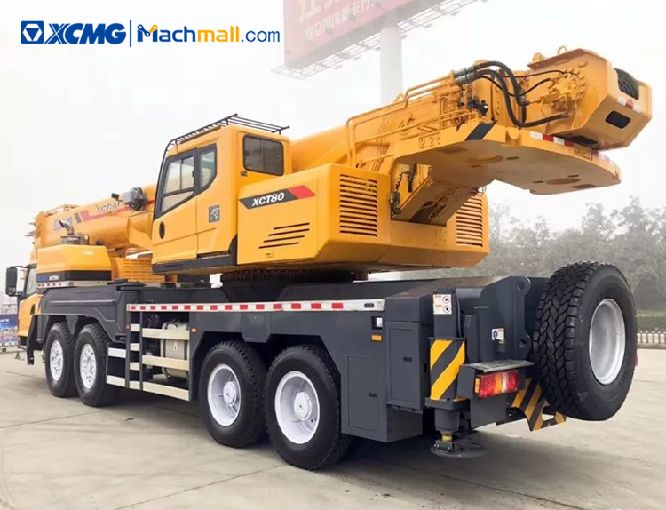 80 ton XCMG mobile truck crane XCT80 price