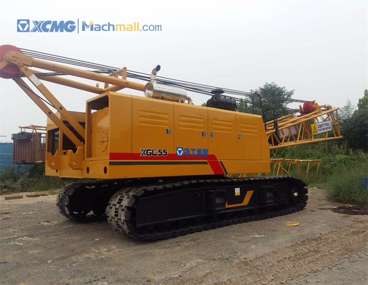 XCMG 55 ton crawler crane XGC 55 with catalog PDF