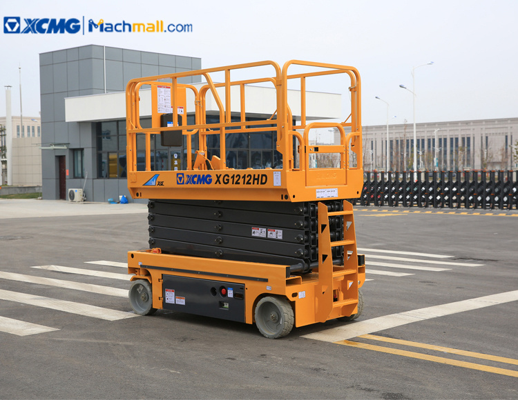 XCMG factory 12m hydraulic scissor lift XG1212HD with PDF catalog price