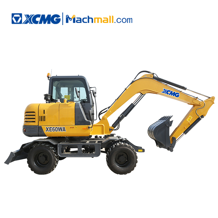 XCMG Official XE60WA 6 ton wheel excavator for sale