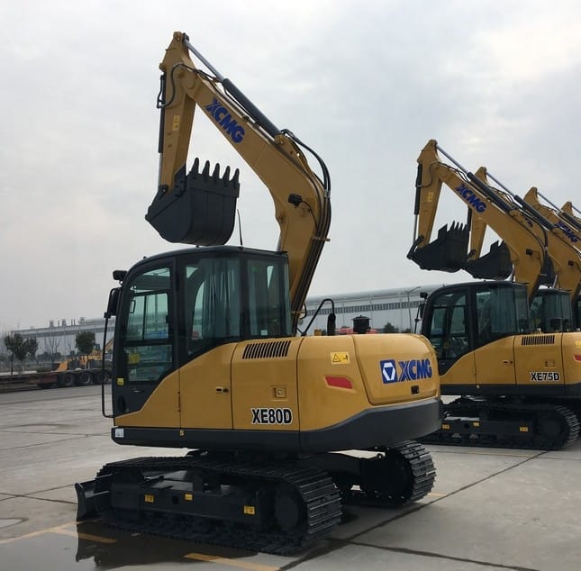 8 ton XCMG small crawler excavator XE80D for sale