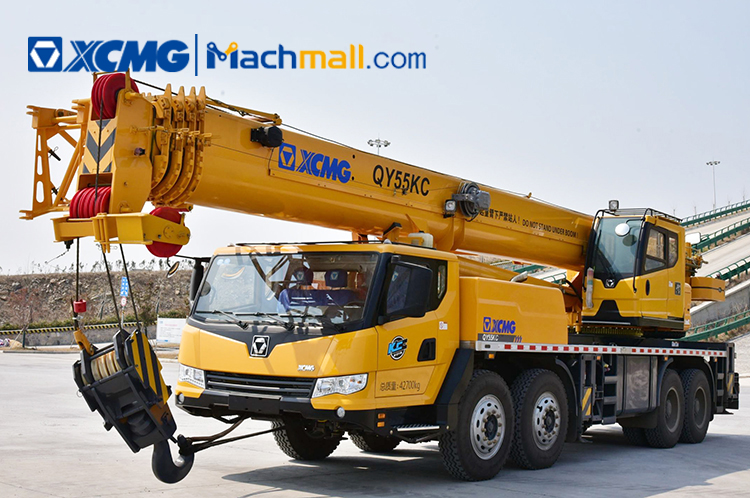 55 ton XCMG telescopic crane truck boom QY55KC for sale