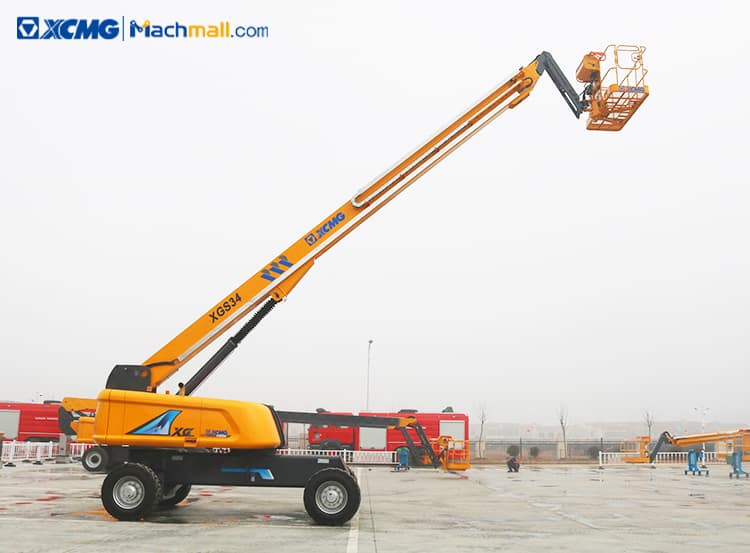 XCMG 34m hydraulic lifting platform XGS34 with PDF catalog for sale