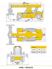 XCMG official XCS4531E port machinery electric 45 ton reach stacker for containers price