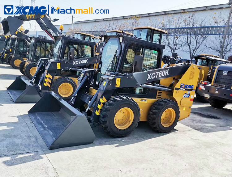 XCMG 1 ton mini skidsteer loader XC760K with CE price