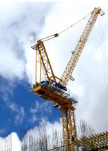 XCMG brand 50m radius 10 ton stationary luffing tower crane XGL160-10S for sale