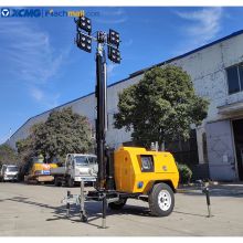 XCMG Official 9m Emergency Light 4TN4000 Trailer Type Hydraulic Mast Telescopic Light Tower Price