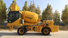 XCMG official 4 cubic meter self loading concrete mixer truck SLM4000S for sale