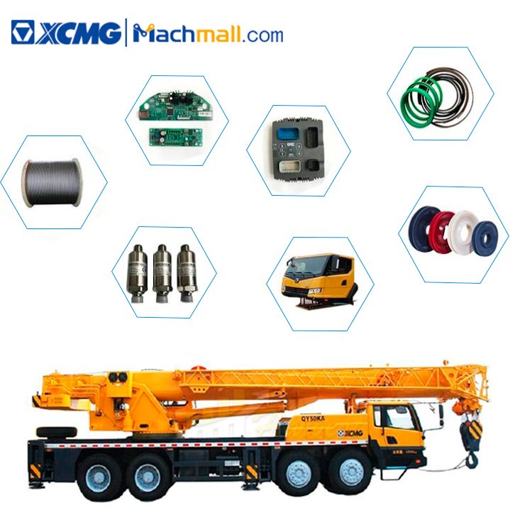 List of XCMG QY50KA truck crane consumable spare parts price