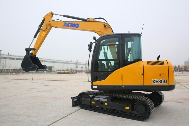 8 ton XCMG small crawler excavator XE80D for sale