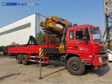 XCMG 8 tons 6 wheels dump truck with crane for sale