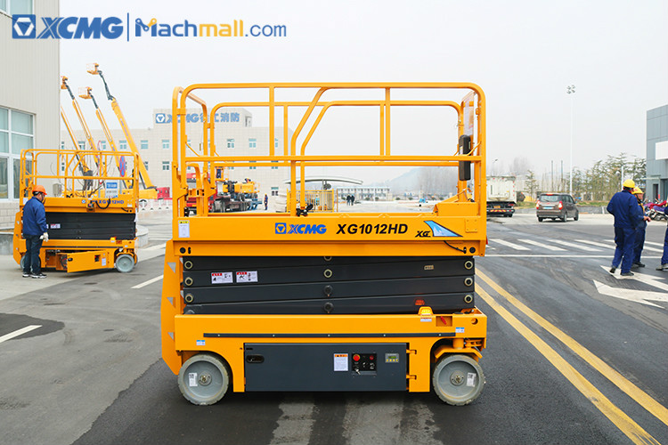 XCMG 10m Rated Loading 450kg motorcycle scissor lift XG1012HD price