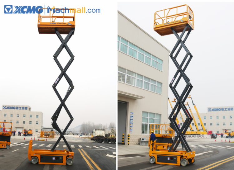 XCMG 10m Rated Loading 450kg motorcycle scissor lift XG1012HD price