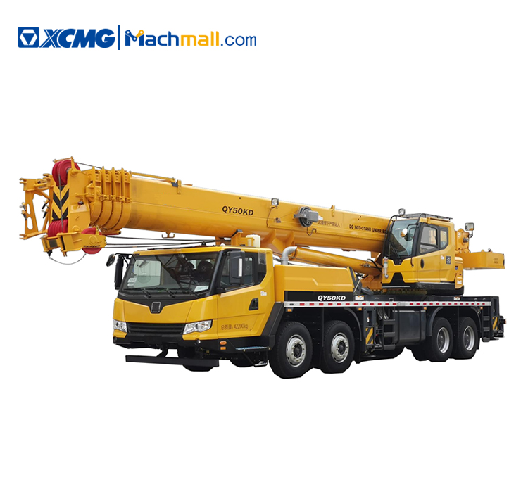 50 tons XCMG telescopic boom truck crane QY50KD price