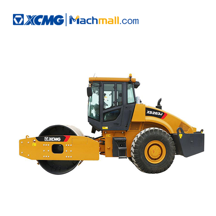 XCMG official  26 ton single drum vibratory road roller XS263J price