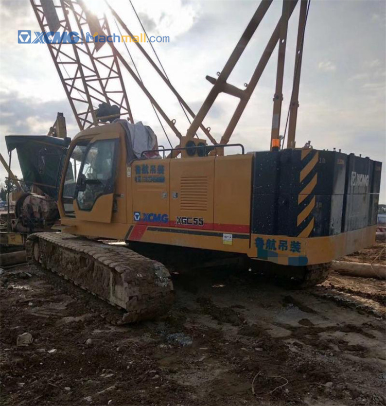 XCMG 55 ton crawler crane XGC 55 with catalog PDF