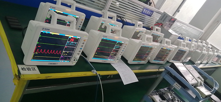 Multi-parameters patient monitor TR-900J 7 Inch color LCD display heart rate monitor for hospital