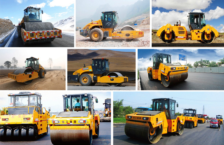 XCMG official mini road roller XS123 single drum vibratory road roller compactor machine price