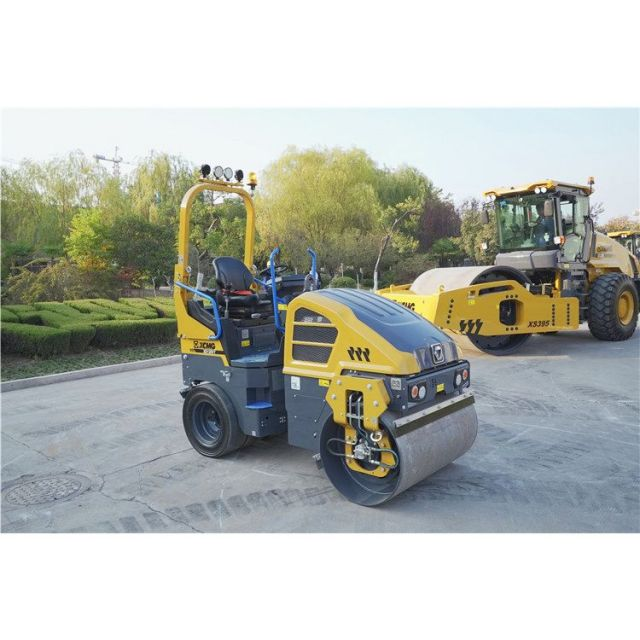 XCMG Official new 3 ton mini vibratory road roller machine XD120VT for European and American price