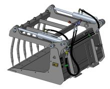 XCMG Official Skid Steer Loader Attachment Hay fork Price for Sale