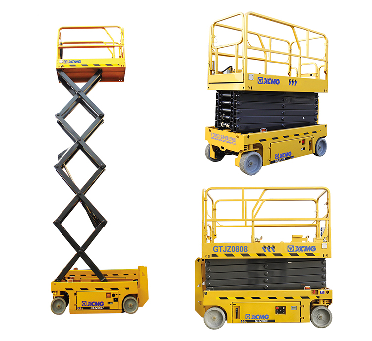 XCMG Official 8m Hydraulic Scissor Lift GTJZ0808 China Electric Aerial Working Platform price for sale