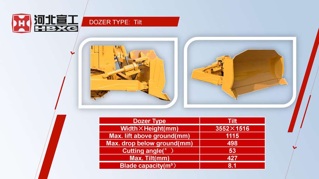 HBXG SD7K hydrostatic elevated sprocket bulldozer