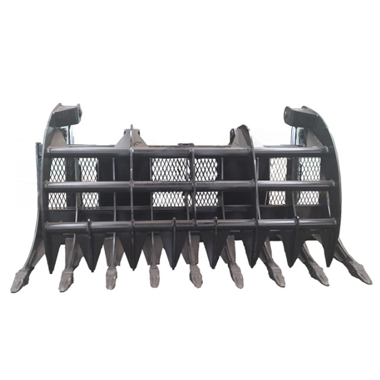 SHENFU Skid Steer Loader Attachments Skid Steer Grapple Rake