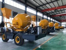 HY-350 self loading concrete mixer