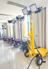 5M height, 5KW generator Mobile Light Tower with LED mobile Trailer Lighting Tower