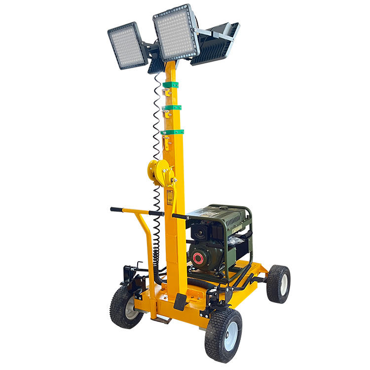 5M height, 5KW generator Mobile Light Tower with LED mobile Trailer Lighting Tower