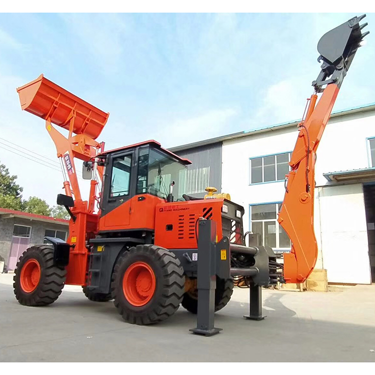 Qi Yang 4 wheel drive new backhoe and loader QZ20-25E 2.5 ton capacity price