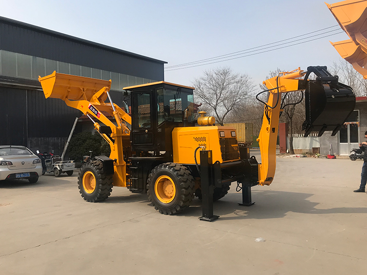 Qi Yang 4 wheel drive new backhoe and loader QZ20-25E 2.5 ton capacity price