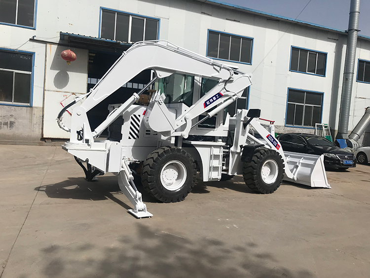 Qi Yang 2.5 ton wheel loader backhoe for sale