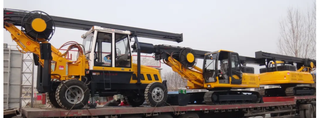 JIUZUAN FY130 Wheeled Four-Wheel Driver Hydraulic Rotary Drilling Rig Used for Water Well/Pile Drivi