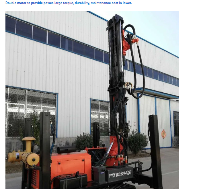 JIUZUAN FY180 260 280  Crawler Hydraulic DTH Rock Water Well Drilling Rig/Borehole Drill Machine