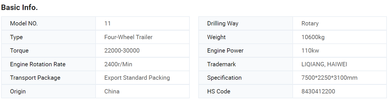 JIUZUAN FYL 200 Vehicle-Mounted  Rig Machine  Water Well Drilling Rigs