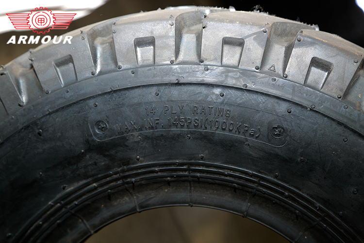 Armour tyres for mining dump trucks 12.00-20TT with good heat dissipation performance