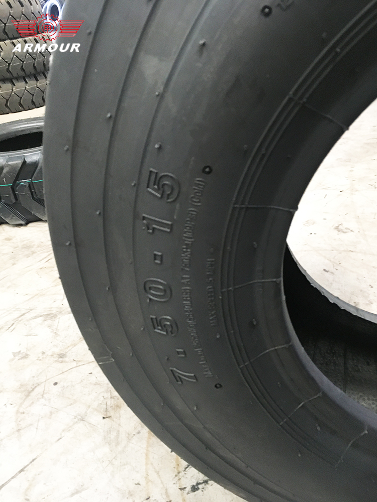 China tyre Armour 7.50-15 TT 6 inch tyre with good oil resistance for roller price