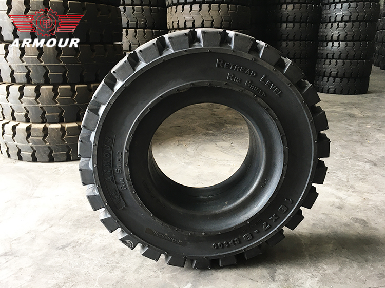 Industrial solid tyre Armour 21*8-9 SP900 6.00E rim with 535mm diameter for sale