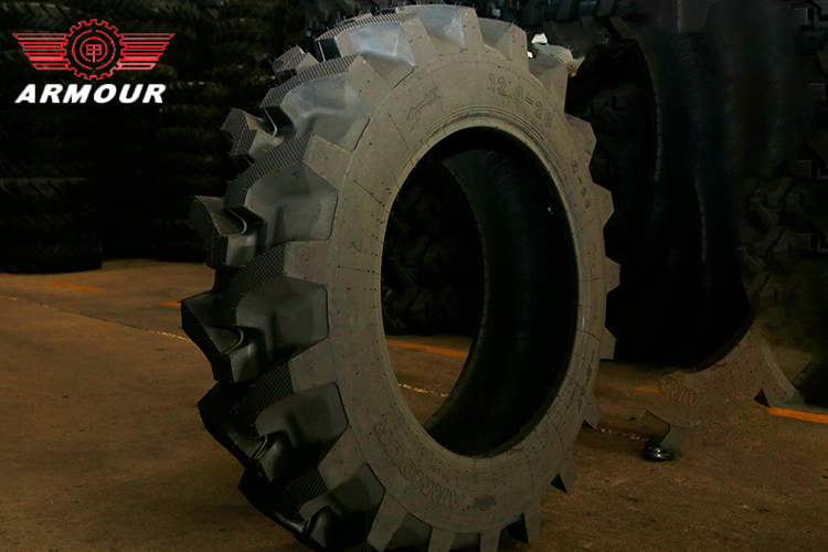 Armour tires 11.2-24 12.4-28 tractor tire 54mm pattern depth with good abrasion resistance price