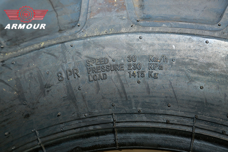 Armour 7.50-16 12.4-24 4/8/12PR 205mm width agricultural tire widely used for machinery price