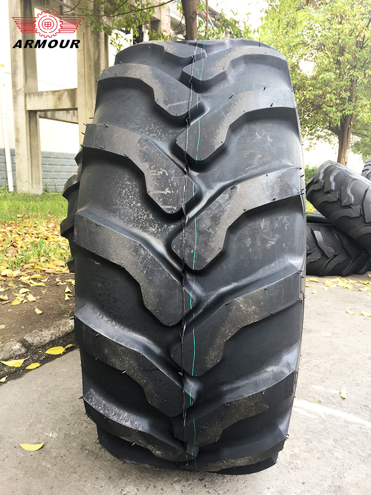 16.9-24 R4A W15L rim 429mm width Armour excavator tires for Integral backhoe loaders price