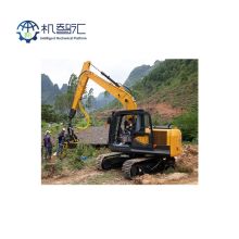 harvester machine tree cutting 360mm machine log cutter wood harvesting head