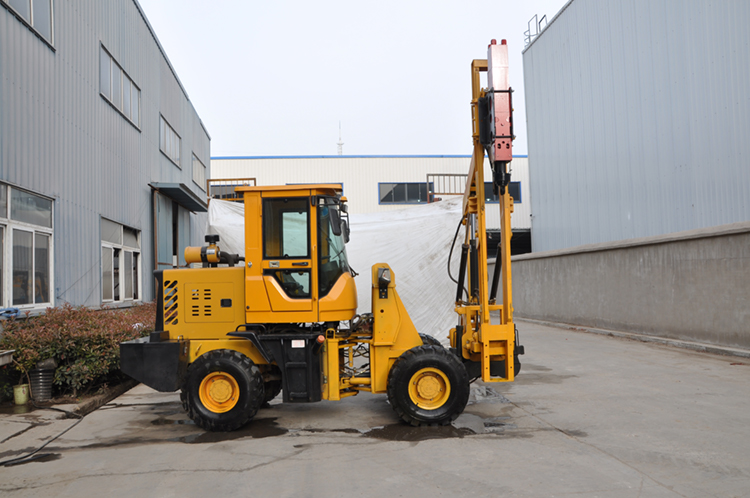 China Hengxing guardrail pile ramming machine HXLS36 with 1700mm drill depth price