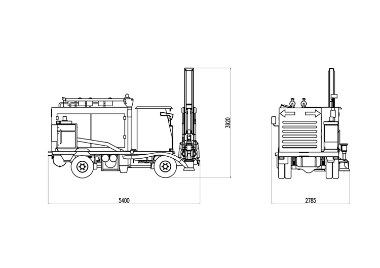 Hengxing portable hydraulic guardrail pile drivers HXT36 for highway price